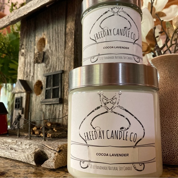 12oz Homemade Natural Soy Candle - Amber Oak Moss - Picture 4 of 7